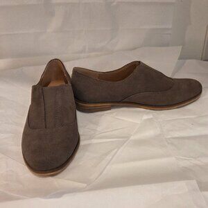 Lucky Brand Erlina Loafer, 8M, Grey suede